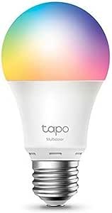 TP-Link Tapo Smart Wi-Fi Light Bulb, Multicolour, E27, 60W Equivalent, Preset, Schedule & Timer, Sunrise and Sunset Modes, Voice & Remote Control, Away Mode, No Hub Required (Tapo L530E)